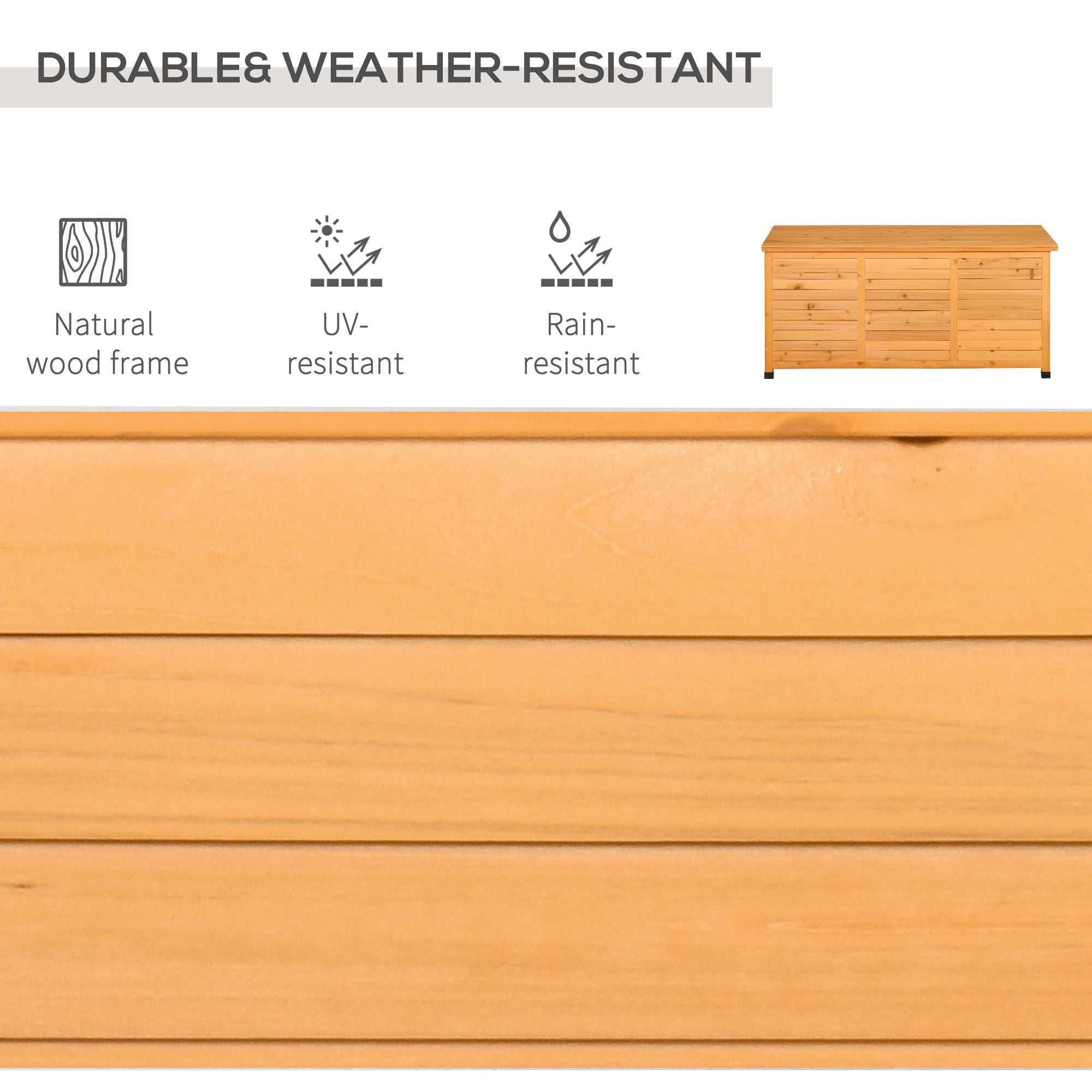 Spacious Outdoor Deck Box with Ventilation and Seating