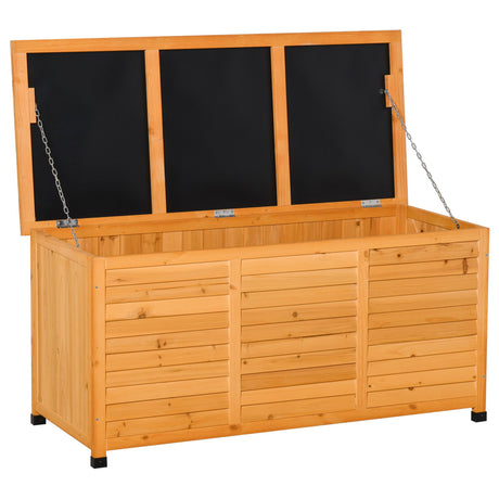 Spacious Outdoor Deck Box with Ventilation and Seating