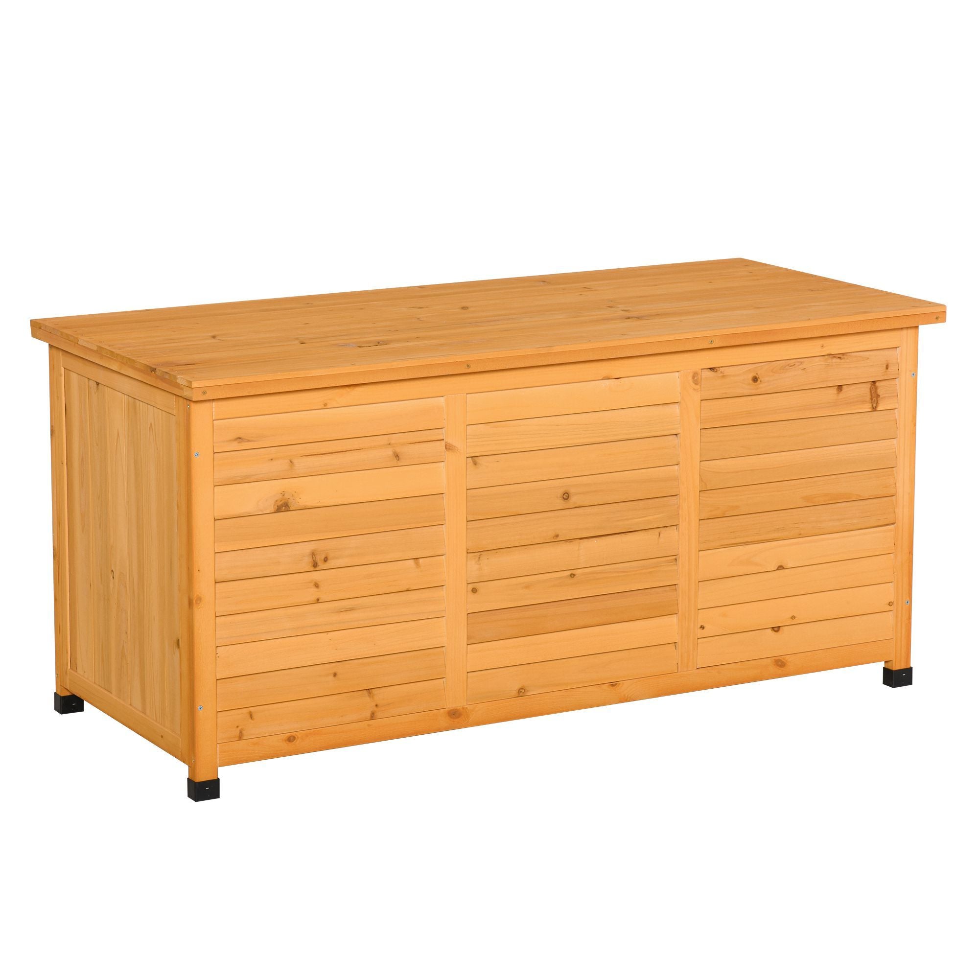 Spacious Outdoor Deck Box with Ventilation and Seating