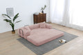 77.9'' Convertible Folding Sofa Bed – 4-in-1 Modular Floor Couch, Corduroy Small Cloud Couch, Compre - Pink