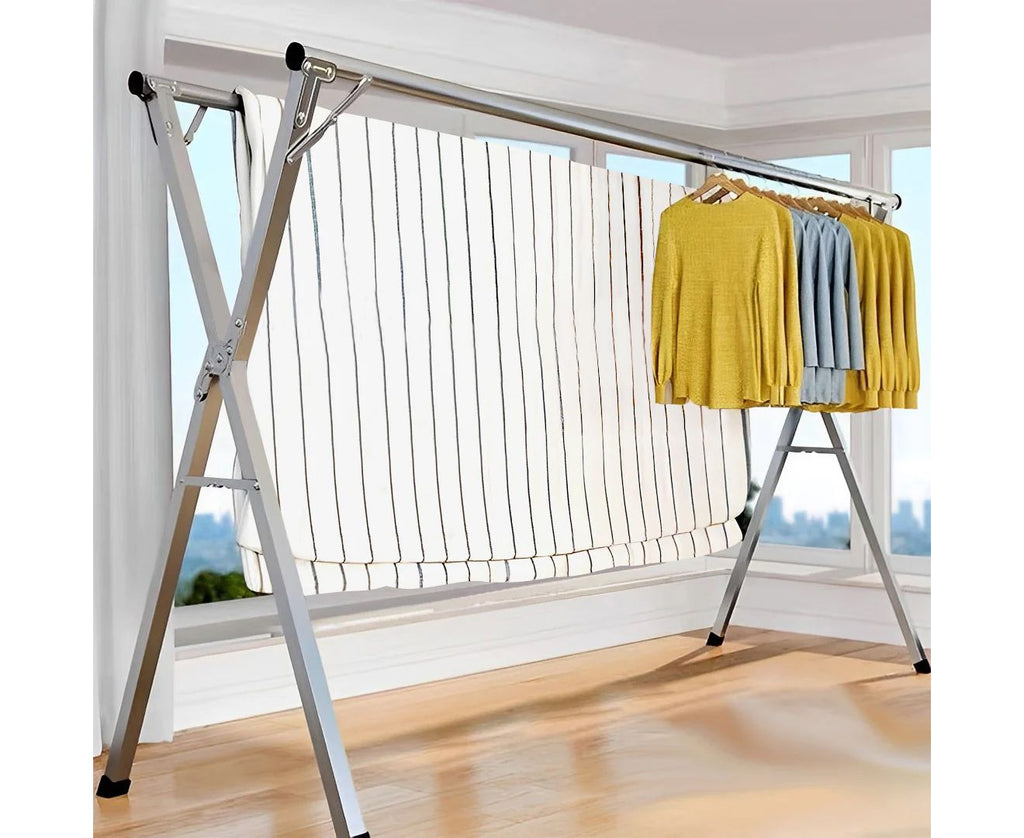 Portable Foldable Clothes Drying Rack for Indoor and Outdoor Laundry