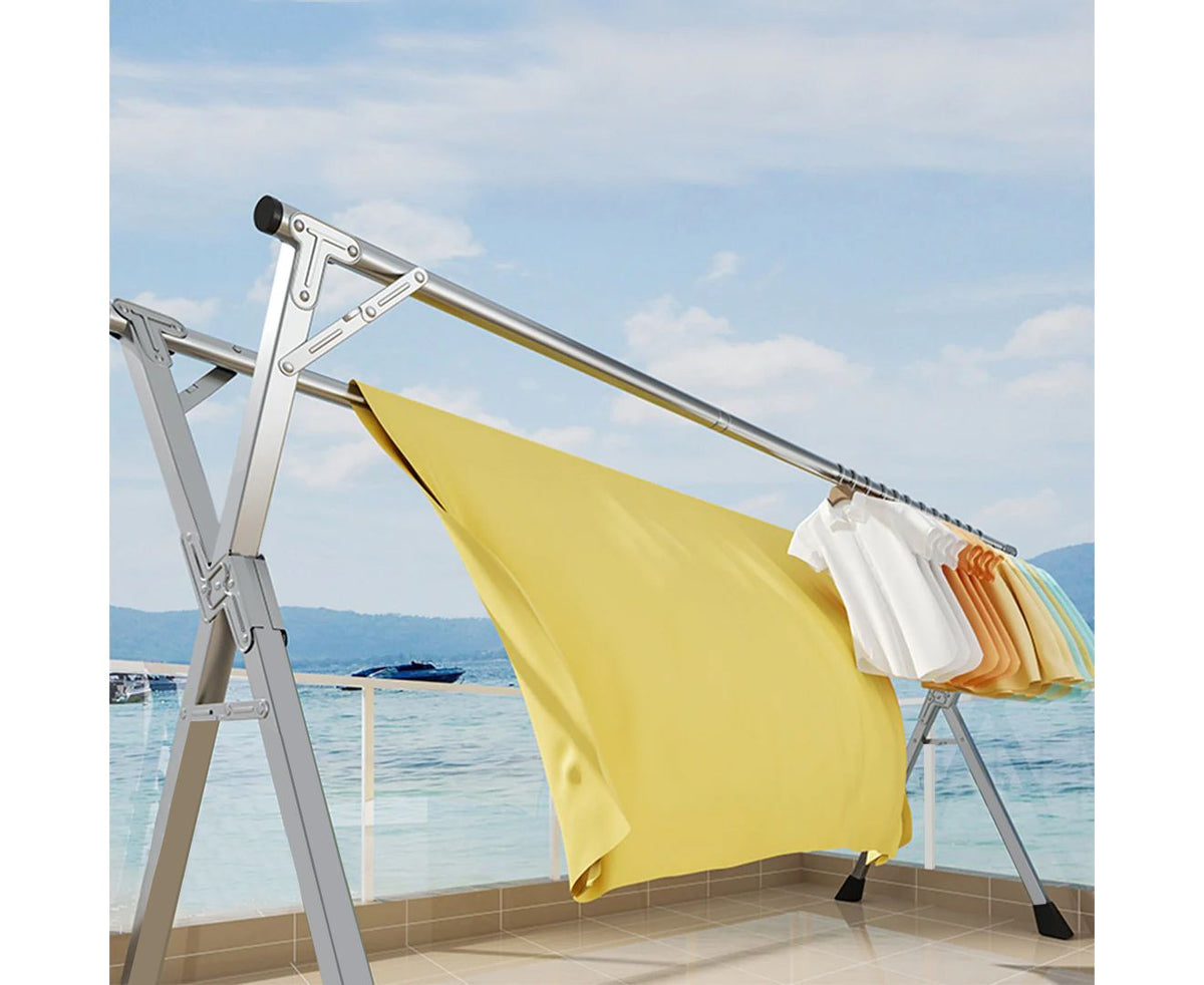 Portable Foldable Clothes Drying Rack for Indoor and Outdoor Laundry