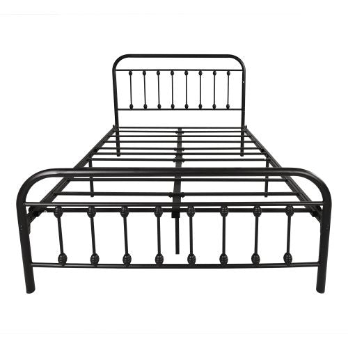 Victorian-Style Platform Bed with Under-Bed Storage