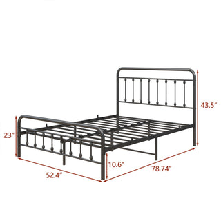 Victorian-Style Platform Bed with Under-Bed Storage