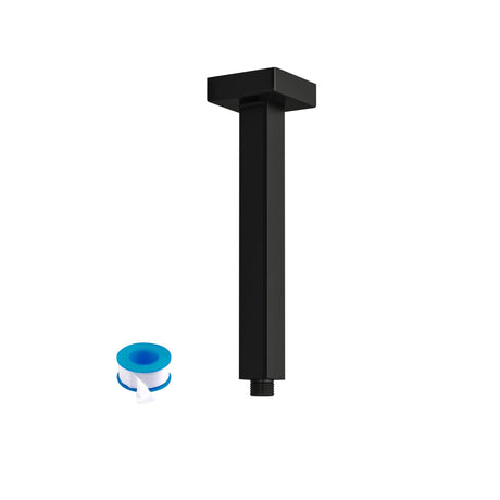 Ceiling Mounted Shower Arm in Matte Black – Premium Stainless Steel