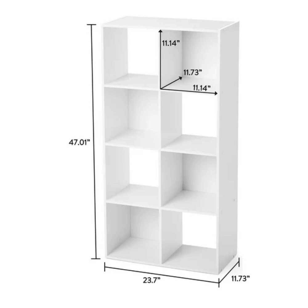 Eight-Cube Organizer for Vertical or Horizontal Display