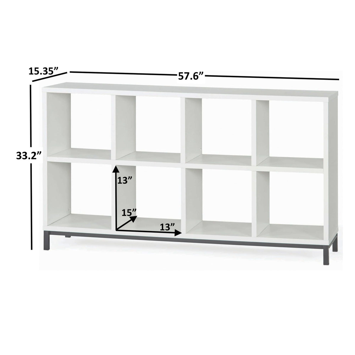 8-Cube Organizer with a Clean, Raised Profile