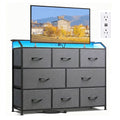 LED-Lit Dresser and Entertainment TV Stand