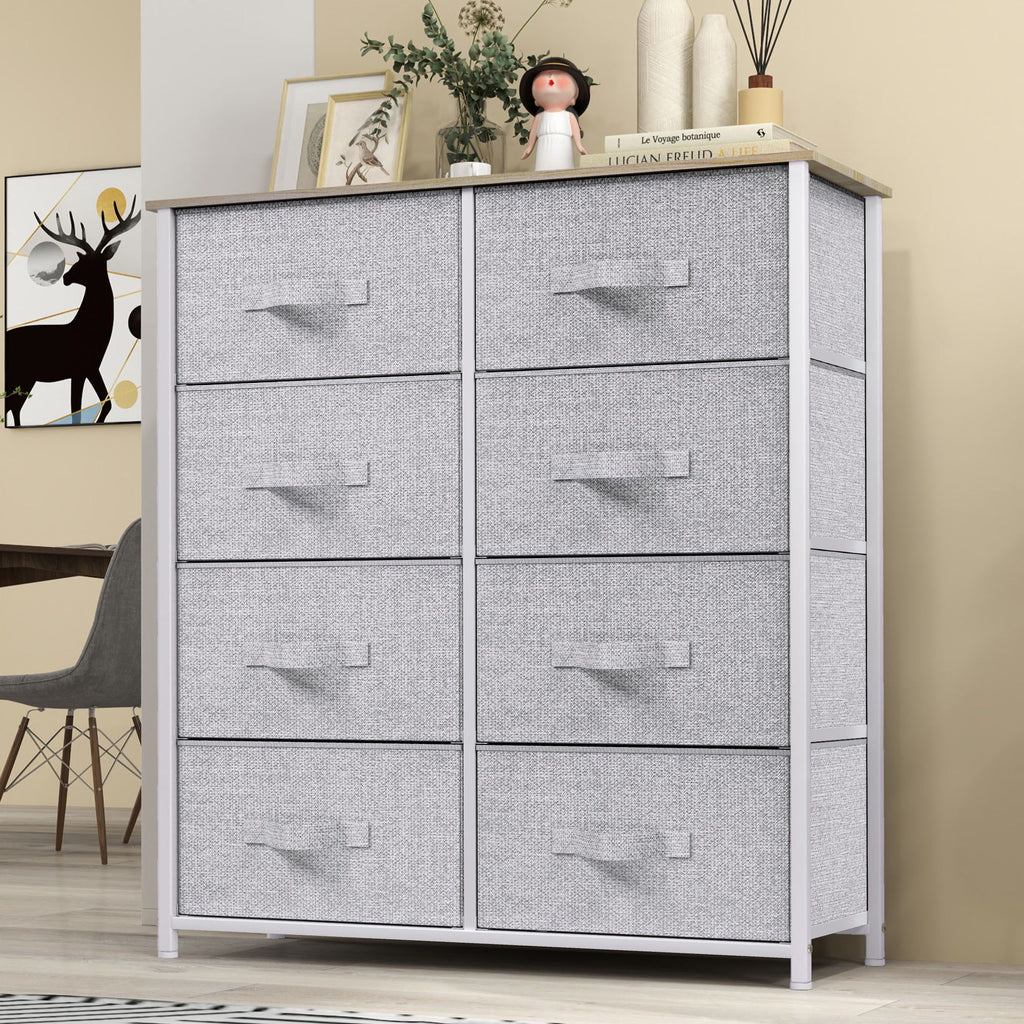 Modern Eight-Drawer Dresser for Flexible Home Storage
