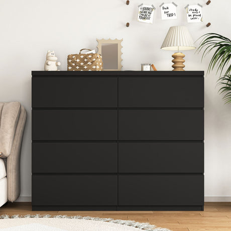 Modern Eight-Drawer Dresser for Bedroom Storage