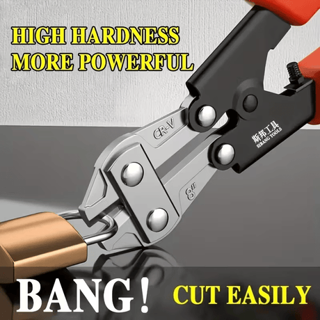 Multipurpose Bolt Cutter with Compact Storage Lock