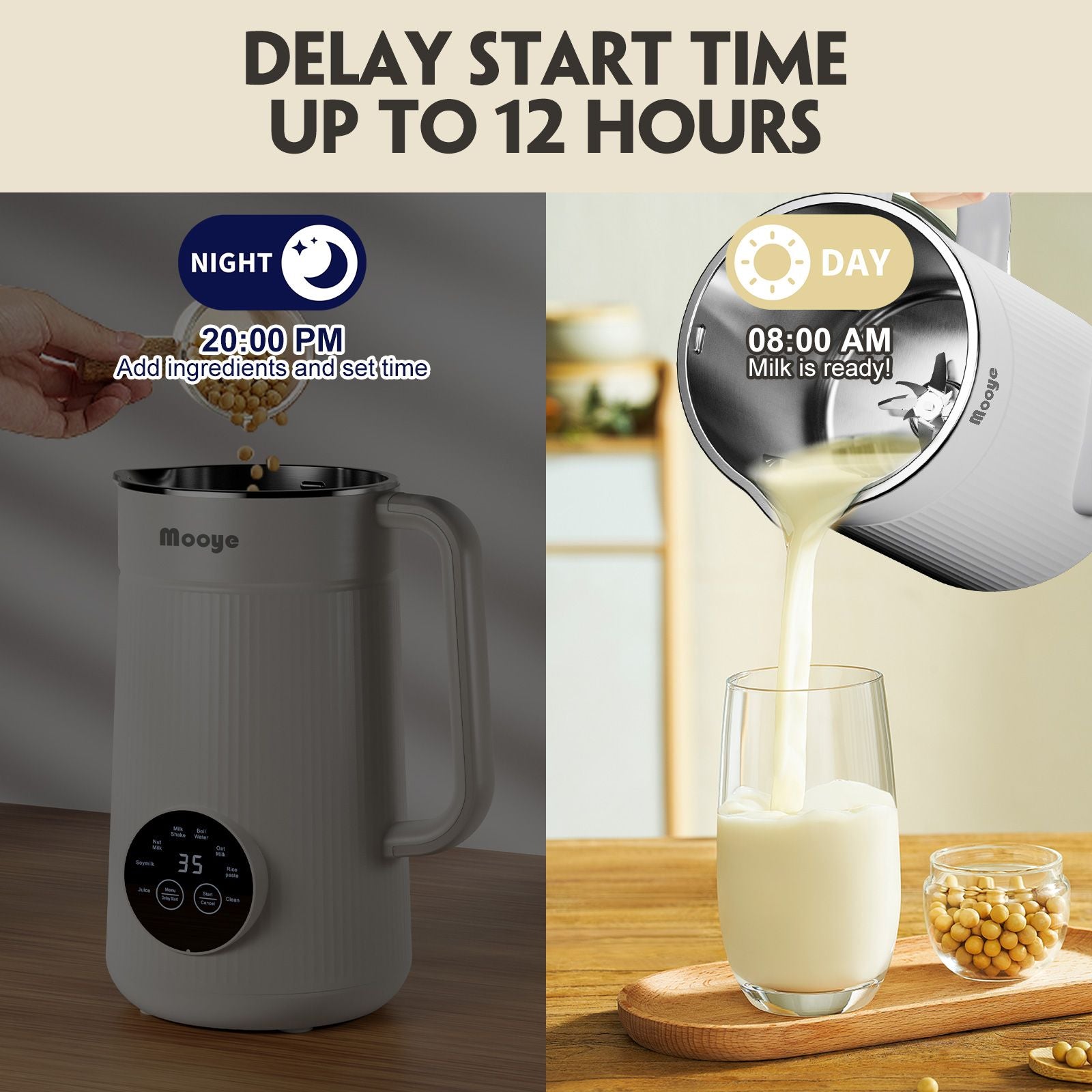 8-in-1 Automatic Nut Milk Maker – Make Plant-Based Beverages at Home