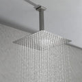 8- Square Rainfall Shower Head with Self-Cleaning Nozzles