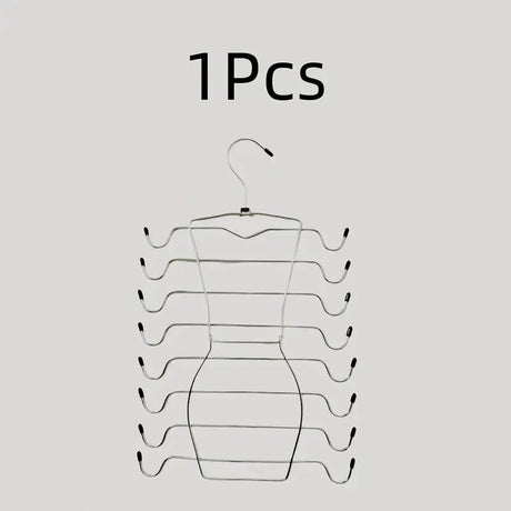 8-Layer Space-Saving Stainless Steel Underwear & Bra Hanger