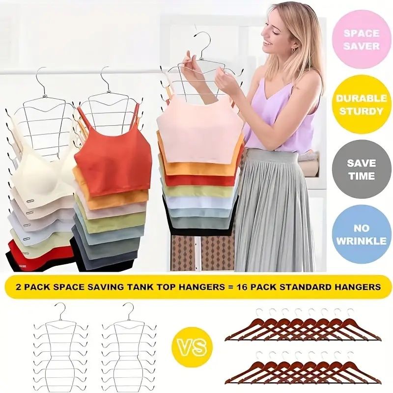 Multi-Tier Closet Hanger for Bras and Underwear