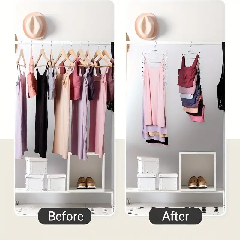 8-Layer Space-Saving Stainless Steel Underwear & Bra Hanger
