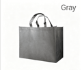 8 Pack Reusable Non-Woven Grocery Tote Bags - grey