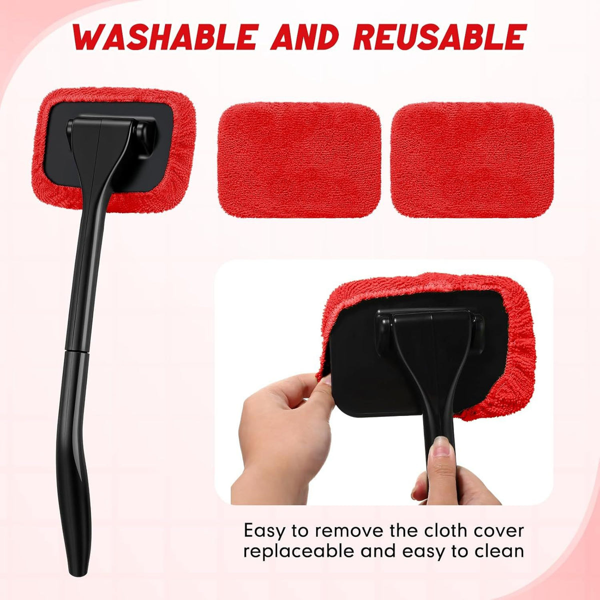 Extendable Windshield and Window Cleaning Tool Kit