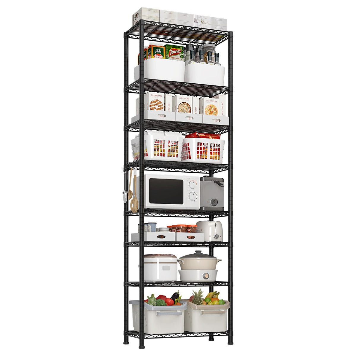 Adjustable Wire Shelving Unit for Garage and Pantry