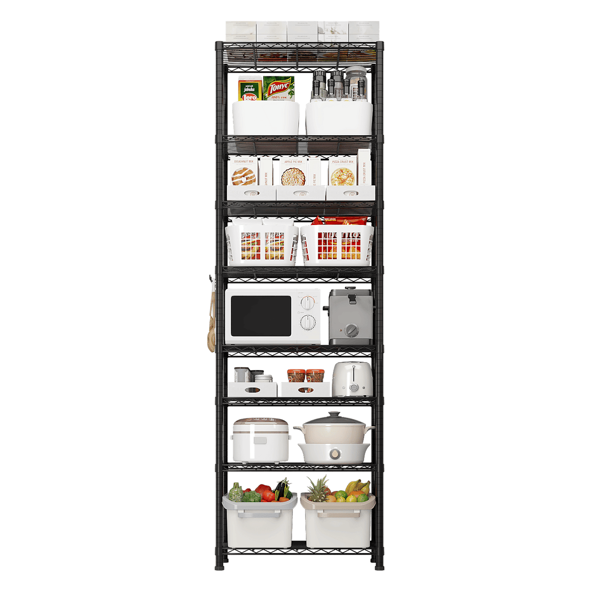 Adjustable Wire Shelving Unit for Garage and Pantry