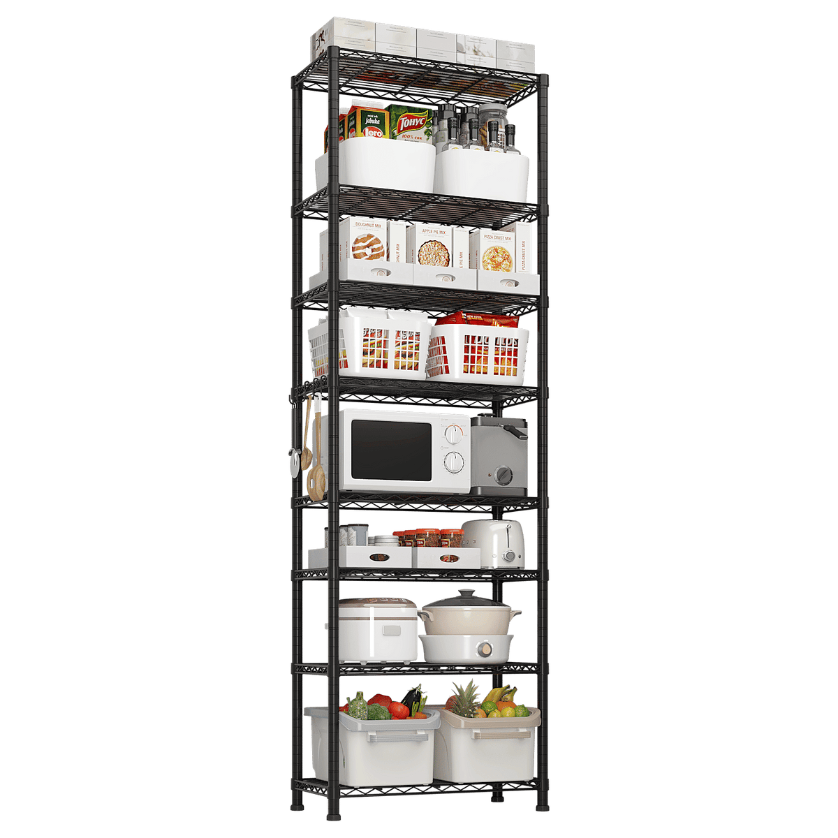 Adjustable Wire Shelving Unit for Garage and Pantry