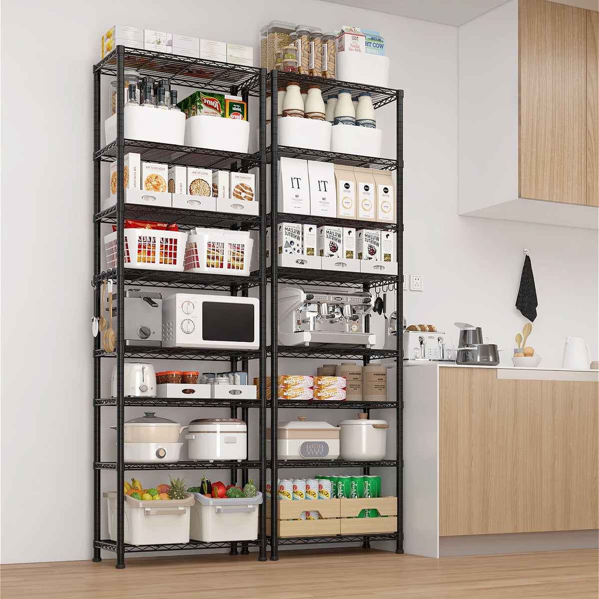 Adjustable Wire Shelving Unit for Garage and Pantry