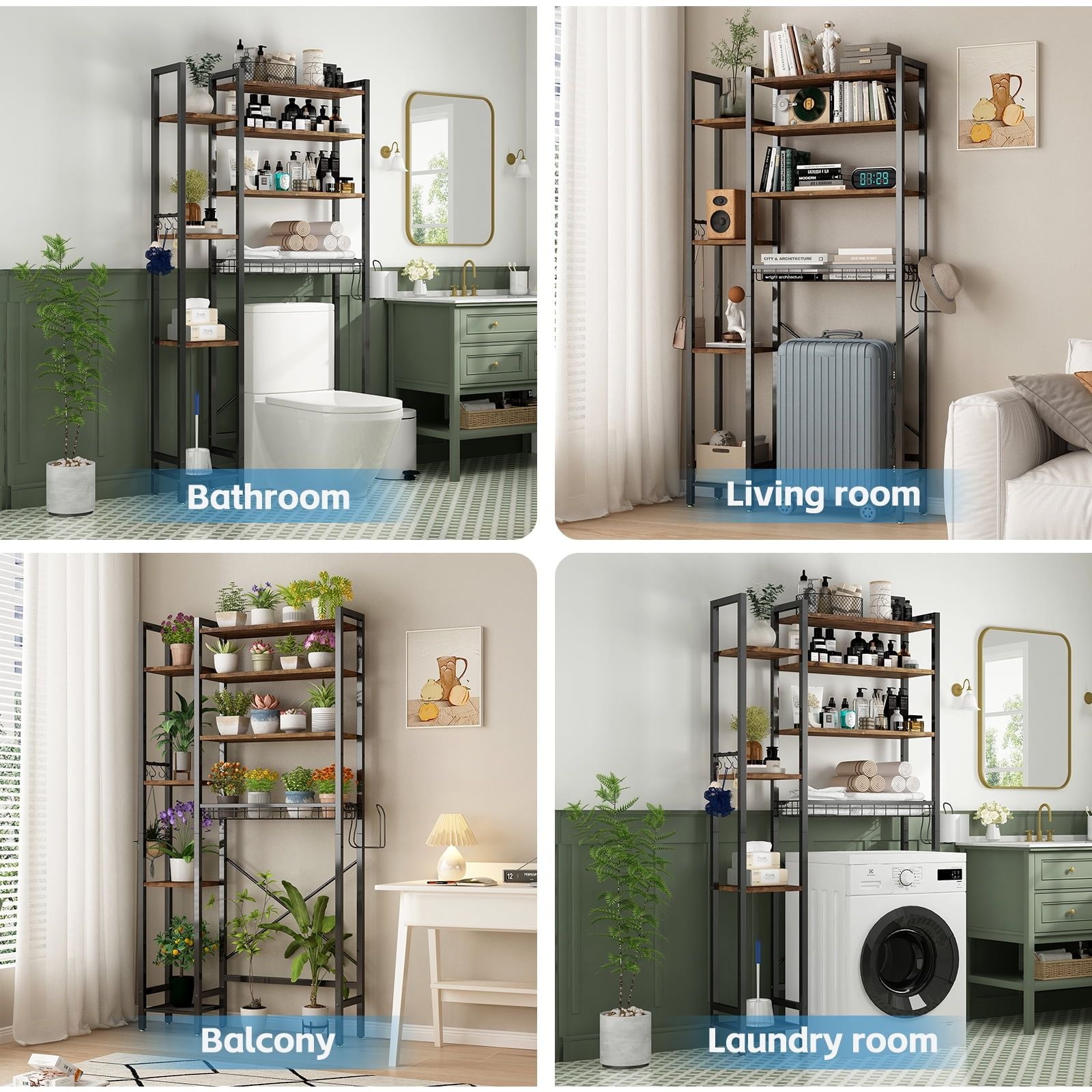 Maximize Bathroom Space with This Versatile Over-Toilet Storage