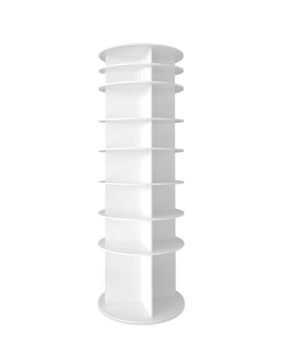 8-Tier Rotating Shoe Rack Tower – 360° Spinning Shoe Organizer