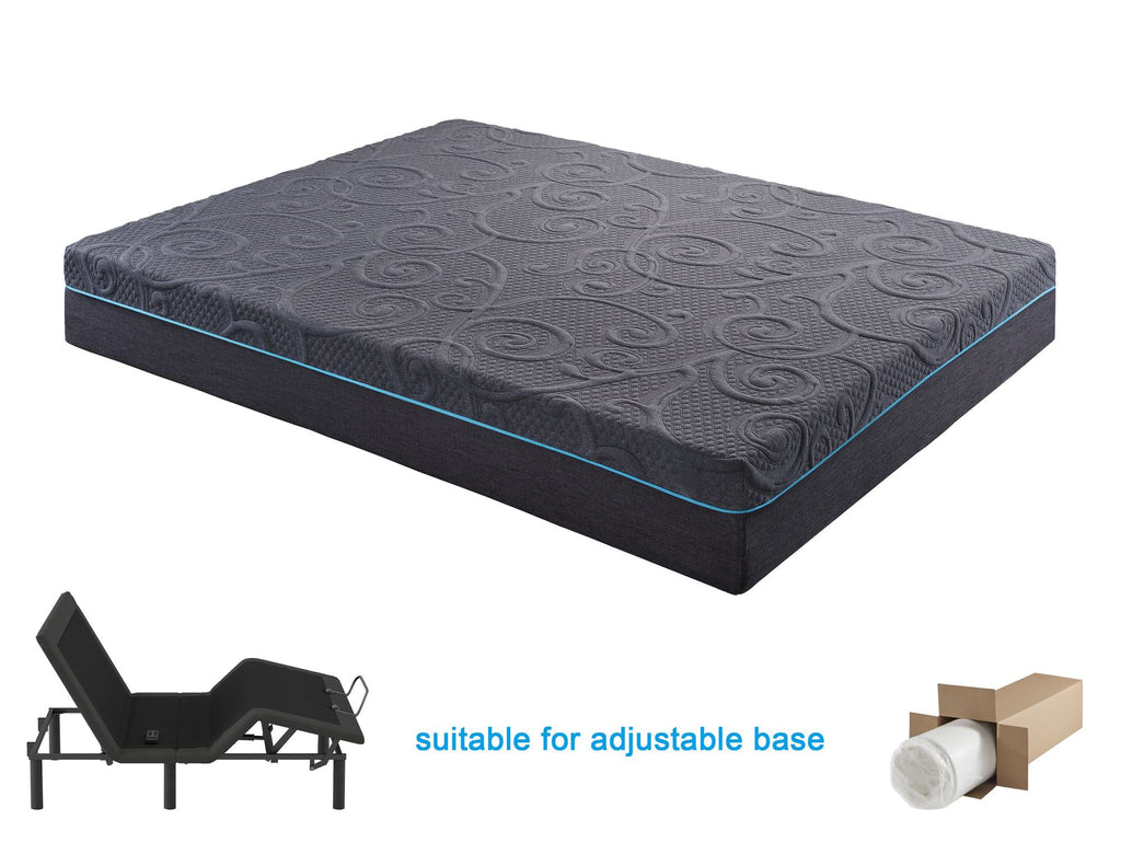 Firm Hybrid Mattress with Gel-Infused Foam for Restful Sleep