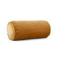 Refined Slub Velvet Bolster Pillow in Trailblazer Brown