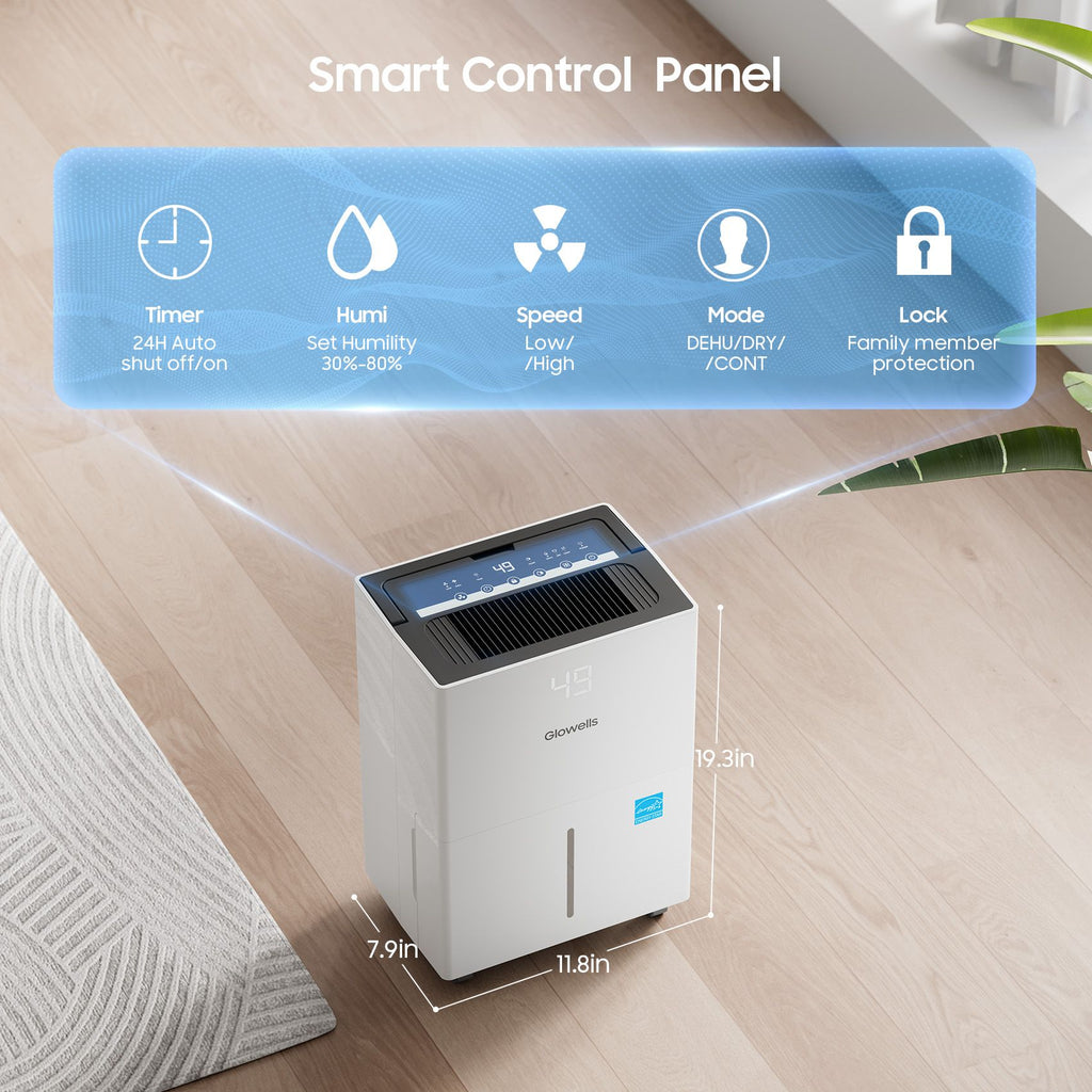 80 Pints Energy Star Dehumidifier for Large Spaces