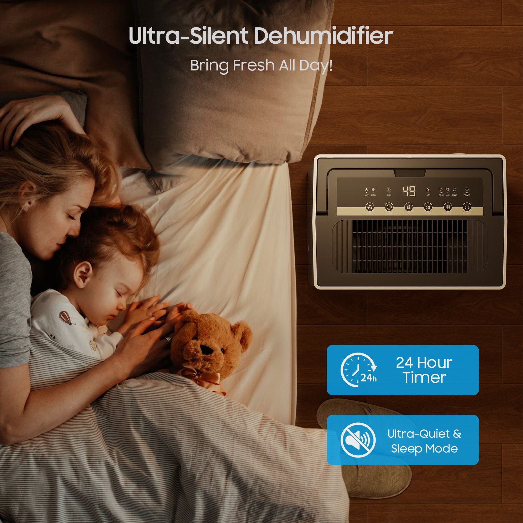 80 Pints Energy Star Dehumidifier for Large Spaces