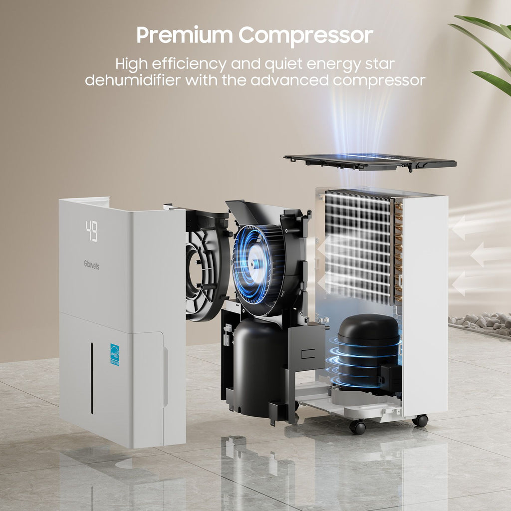 80 Pints Energy Star Dehumidifier for Large Spaces