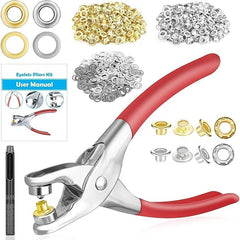 803-Piece Grommet Eyelet Pliers Kit with Metal Eyelets