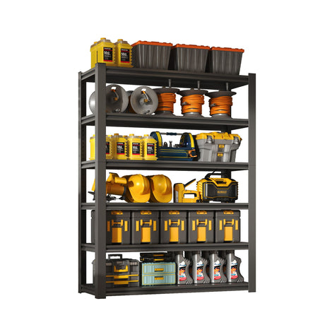 Versatile Adjustable Metal Shelving Unit with Quick Assembly
