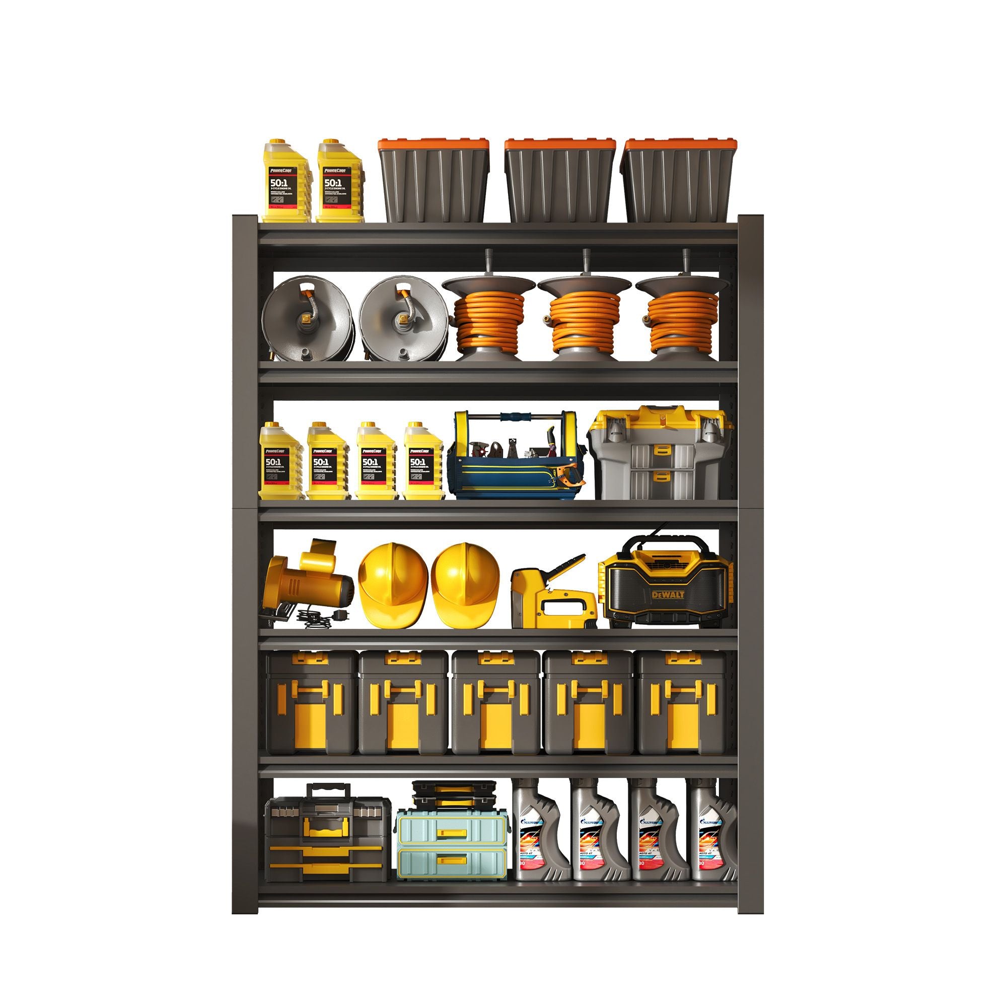 Versatile Adjustable Metal Shelving Unit with Quick Assembly