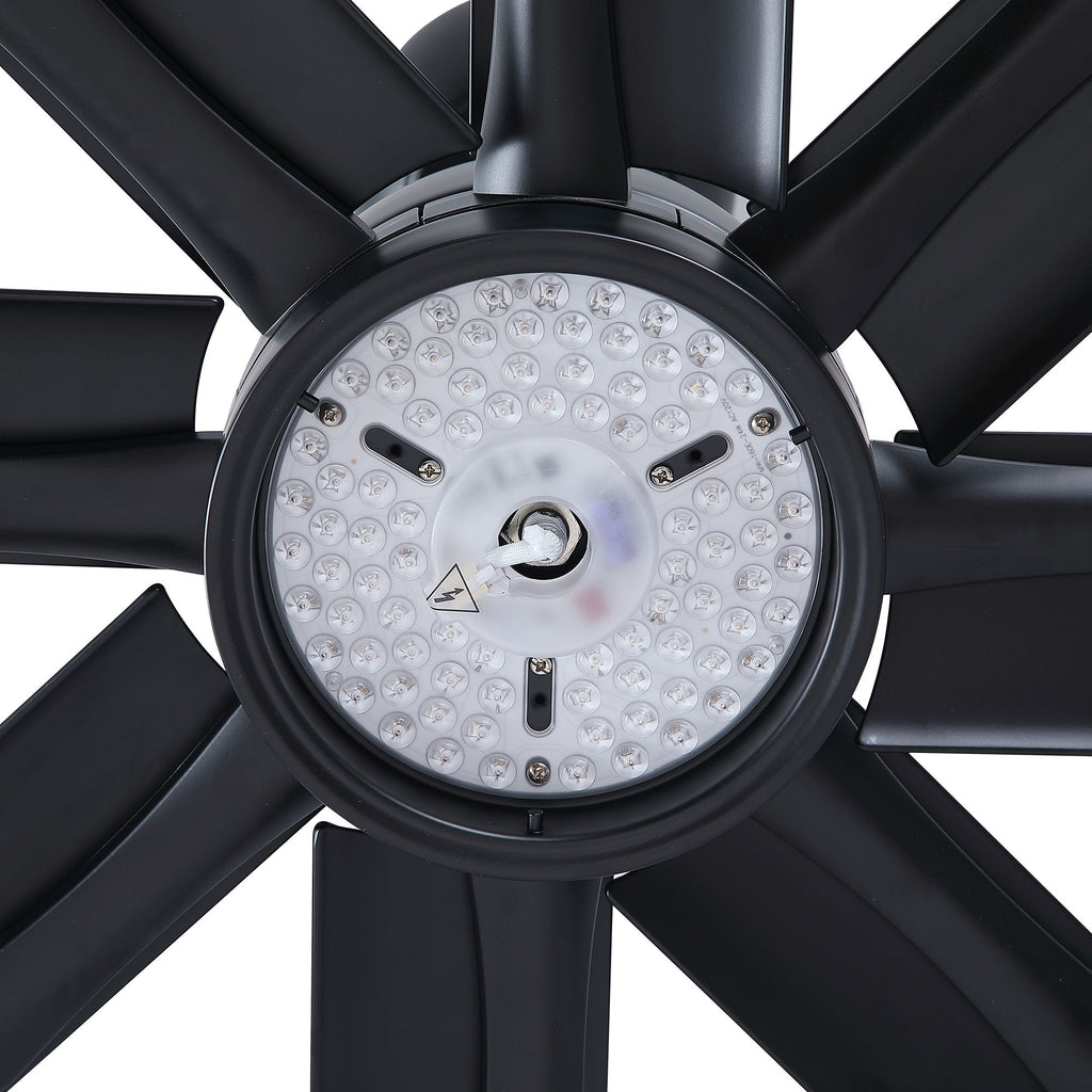 Farmhouse Smart Ceiling Fan with Integrated LED Light