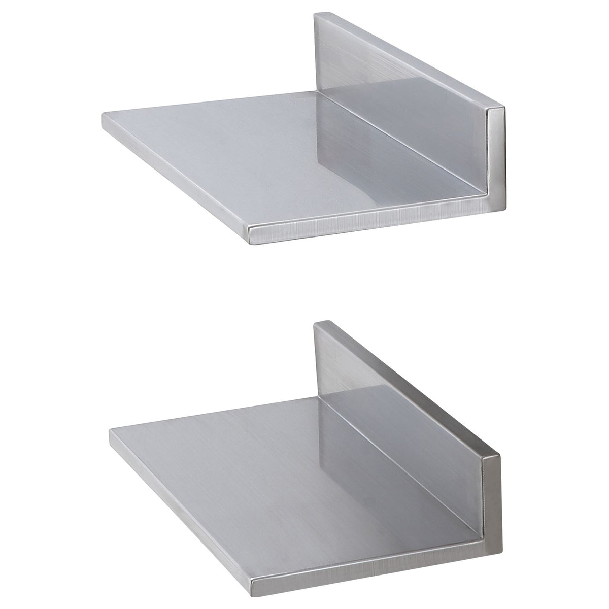 Wall-Mounted Commercial Kitchen Shelf with Backsplash