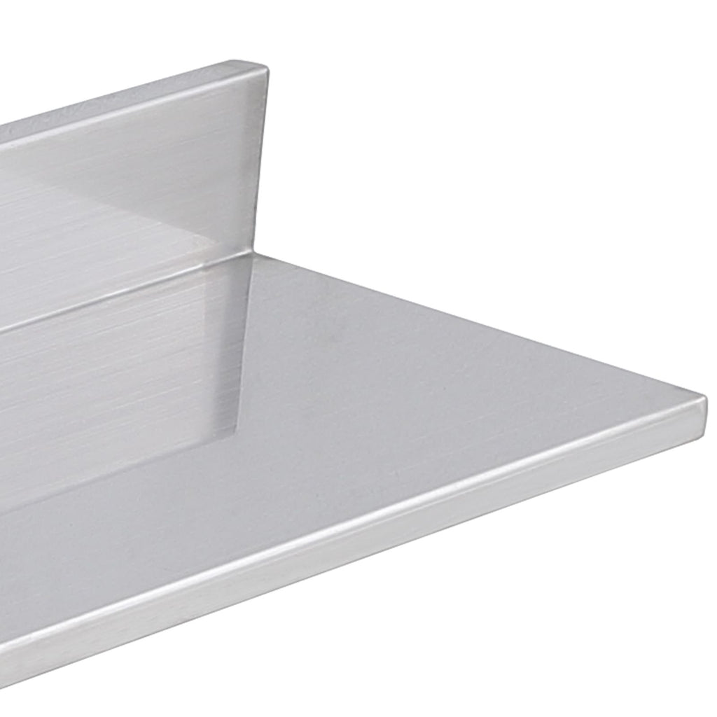 Wall-Mounted Kitchen Shelf with Backsplash