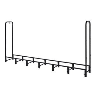 Raised Firewood Storage Rack with Vented Cover