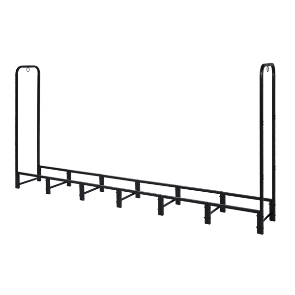 Raised Firewood Storage Rack with Vented Cover