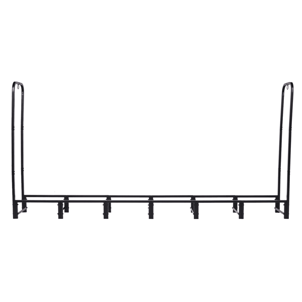 Raised Firewood Storage Rack with Vented Cover