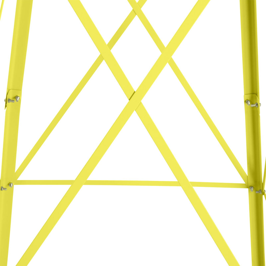 Yellow Wind-Powered Garden Windmill