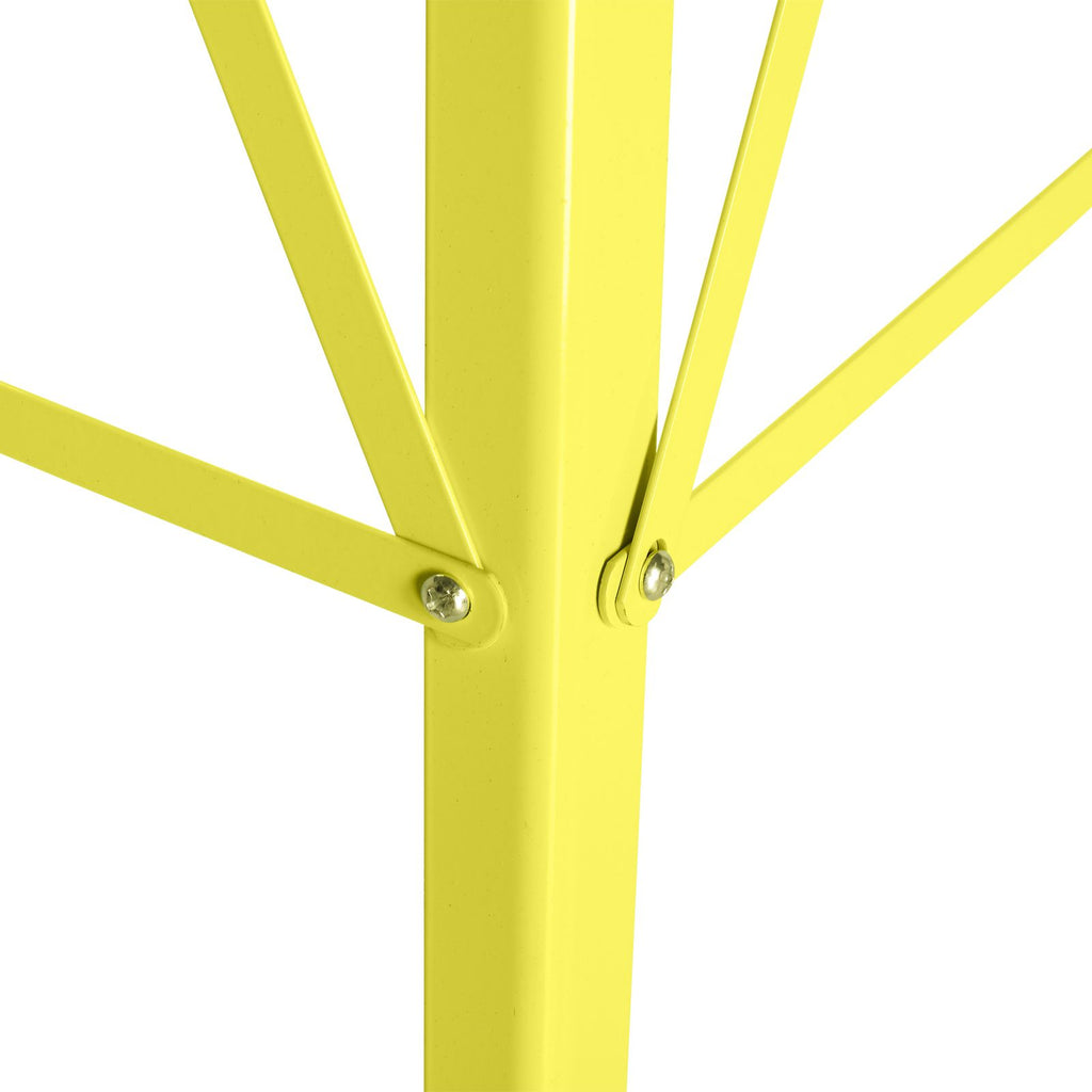 Yellow Wind-Powered Garden Windmill