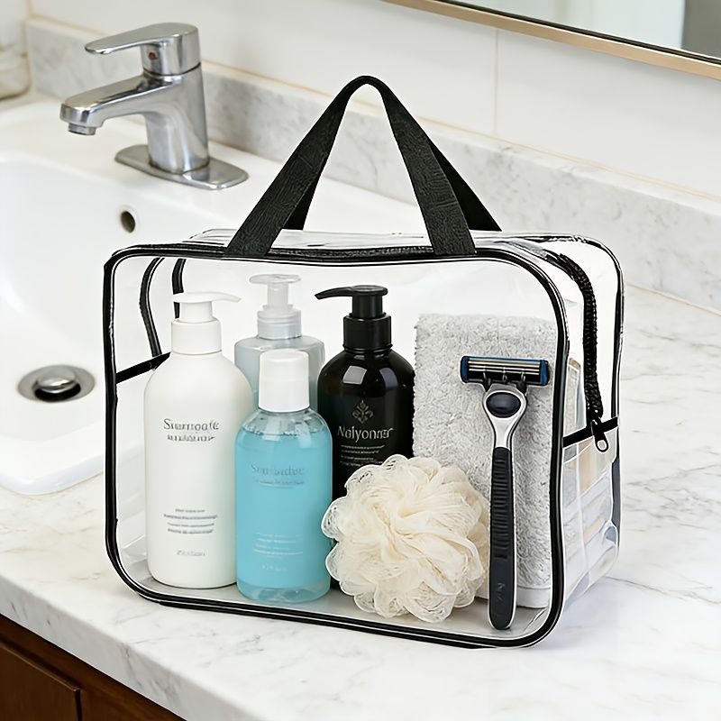 Thickened Transparent Large-Capacity Plastic Storage Bags with Sturdy Zipper Pulls