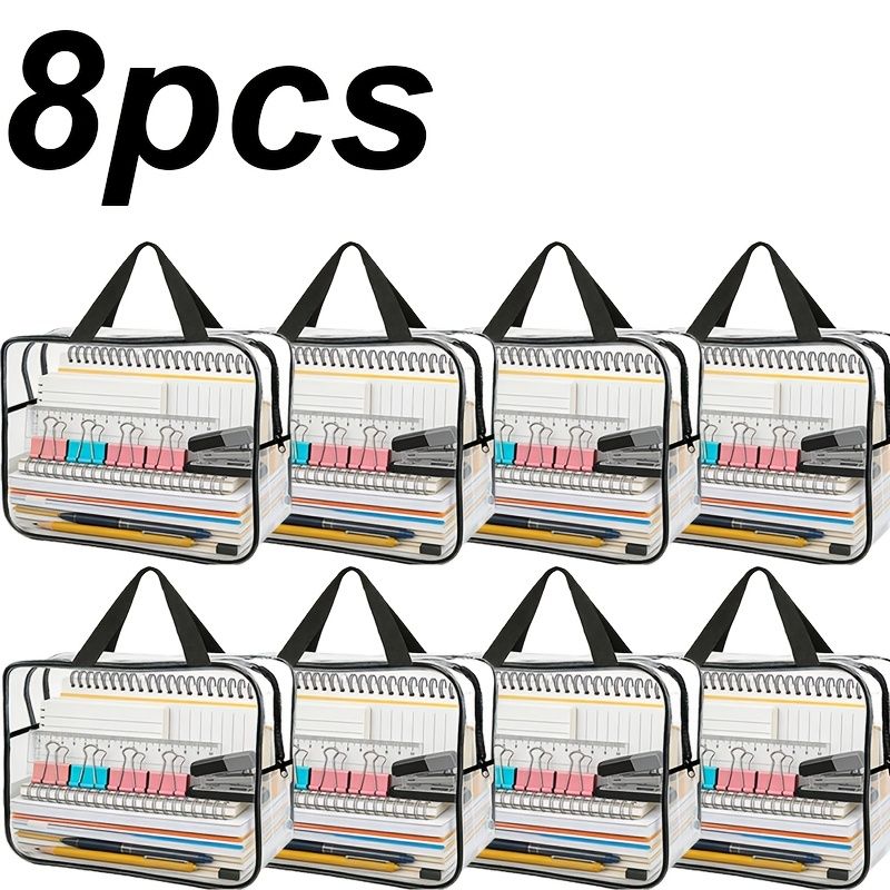 Thickened Transparent Large-Capacity Plastic Storage Bags with Sturdy Zipper Pulls
