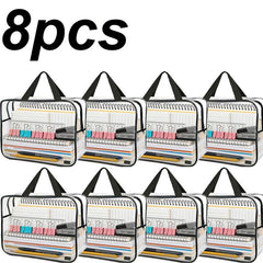 Thickened Transparent Large-Capacity Plastic Storage Bags with Sturdy Zipper Pulls