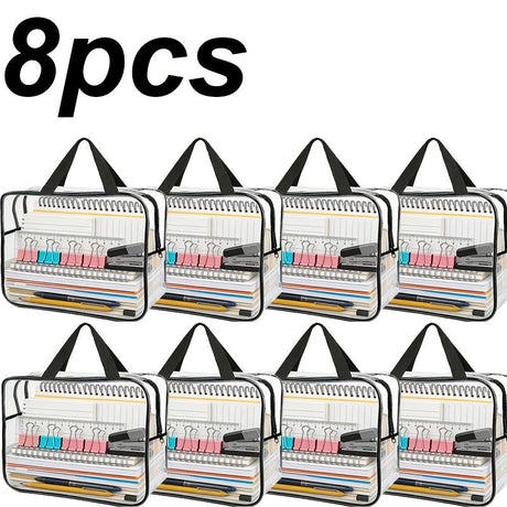 Thickened Transparent Large-Capacity Plastic Storage Bags with Sturdy Zipper Pulls