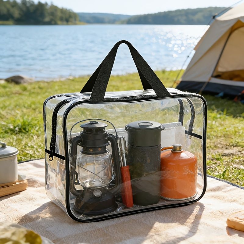 Thickened Transparent Large-Capacity Plastic Storage Bags with Sturdy Zipper Pulls