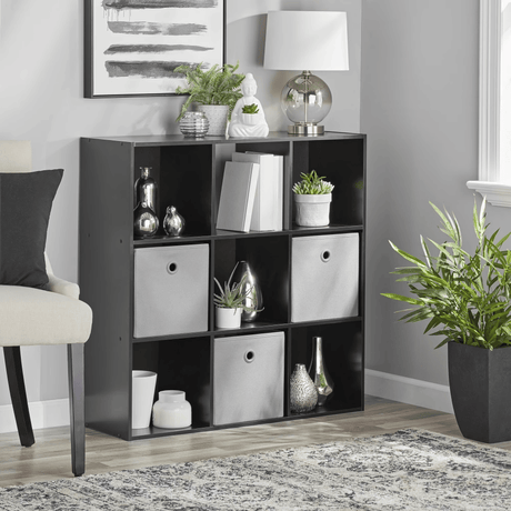 9 Cube Storage Organizer, Black